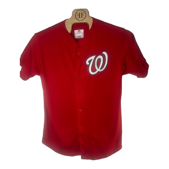 Majestic Washington Nationals MLB Baseball Jersey #7 Large - Picture 3 of 6